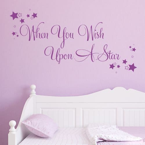 When you Wish Upon a Star ~ Wall sticker / decals