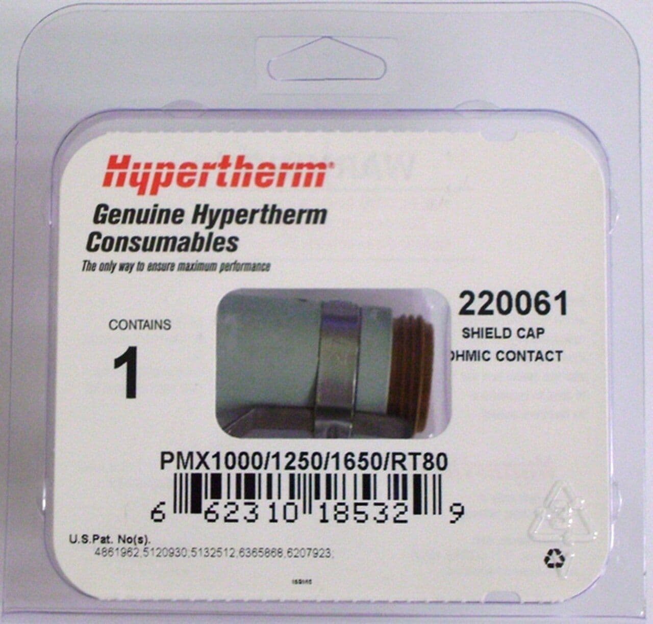 220061 Hypertherm 80 amp Ohmic retaining cap powermax 1650 pk 1