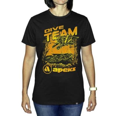 Apeks Unisex Dive Team T-Shirt BLACK