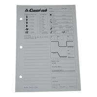 Cressi 3 Ring Log Binder with Cressi Log Pages