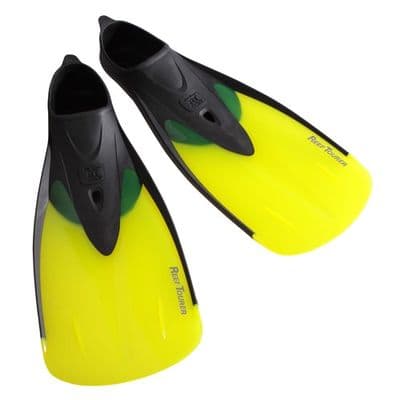 Junior Tusa RF-12 Full Foot Snorkeling Fin Trans Yellow