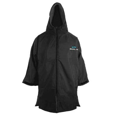 Sola Waterproof Changing Coat / Robe BLACK