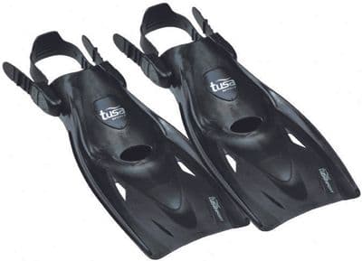 Tusa UF-21 Adjustable Snorkeling Fins BLACK