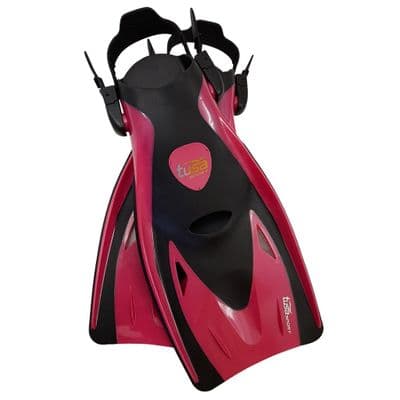 Tusa UF-21 Adjustable Snorkeling Fins BRIGHT PINK