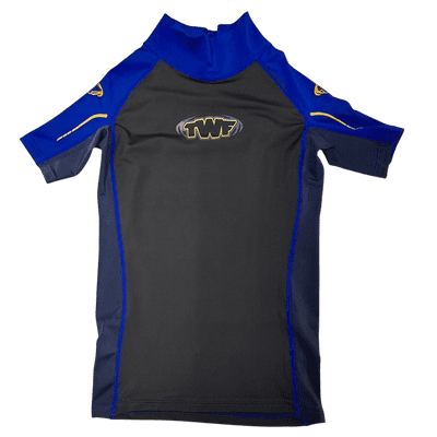 TWF Kids Rash Vest Navy/Blue