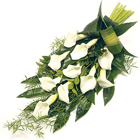 Calla Lily Funeral Sheaf