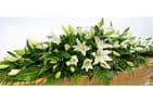 White Coffin Spray by Paul J King Flowers Maldon
