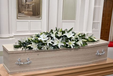 Lily Coffin Spray