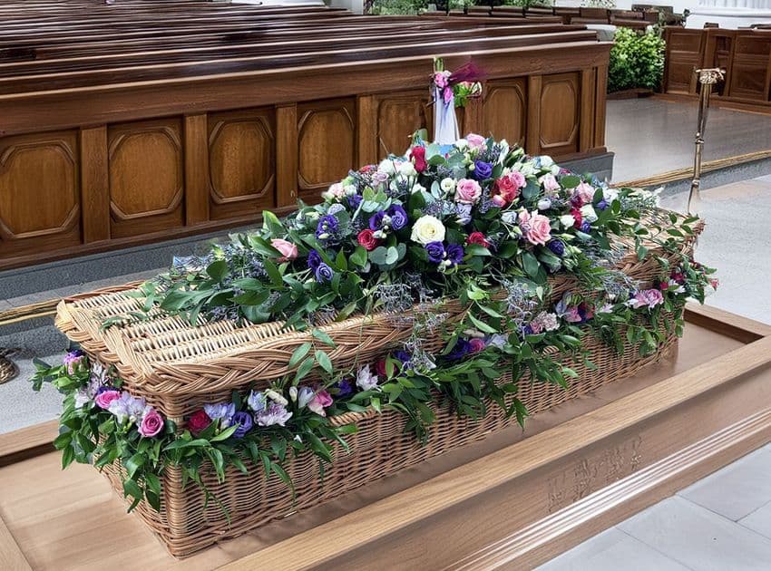 Rustic Coffin Garland