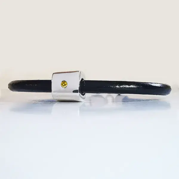 2mm Heart In Diamond Silver Rectangular Bead Bracelet