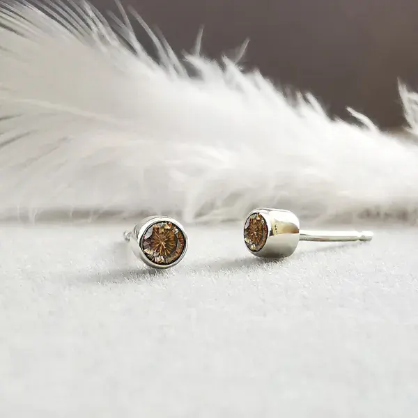 3mm Diamond Memorial Earring Studs