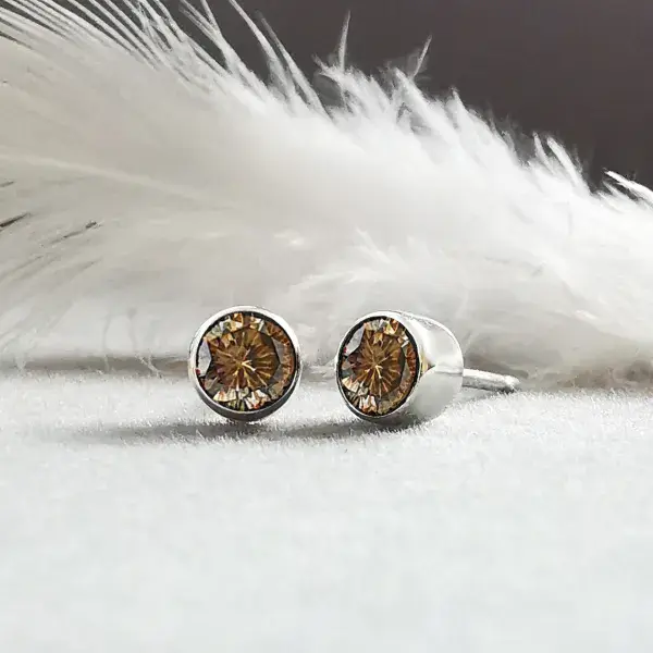 4mm Diamond Memorial Earring Studs