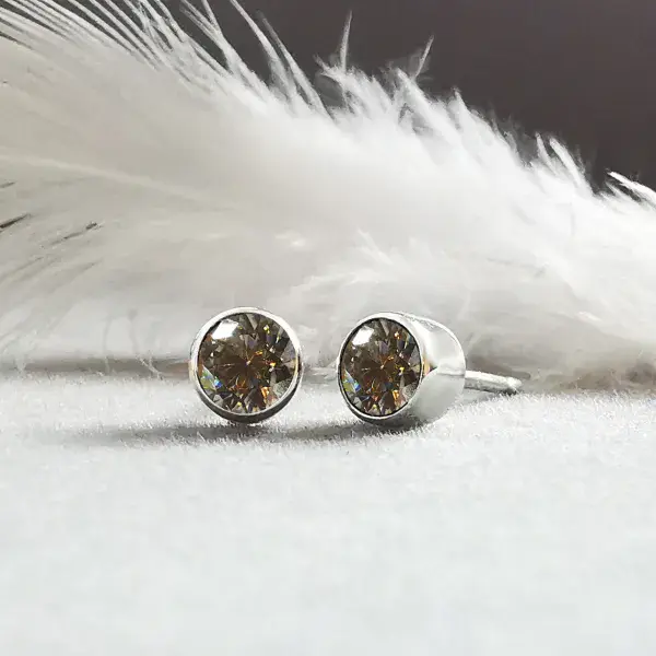4mm Diamond Memorial Earring Studs