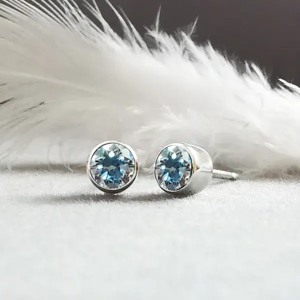 4mm Diamond Memorial Earring Studs