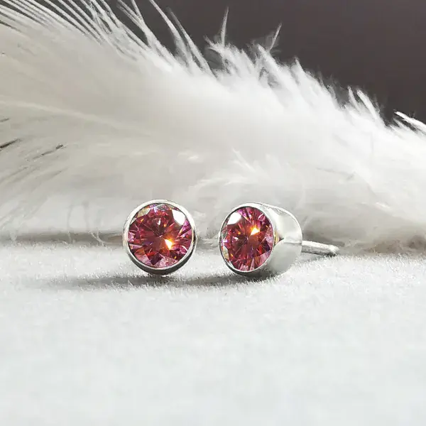4mm Diamond Memorial Earring Studs