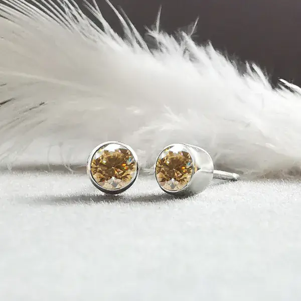 4mm Diamond Memorial Earring Studs