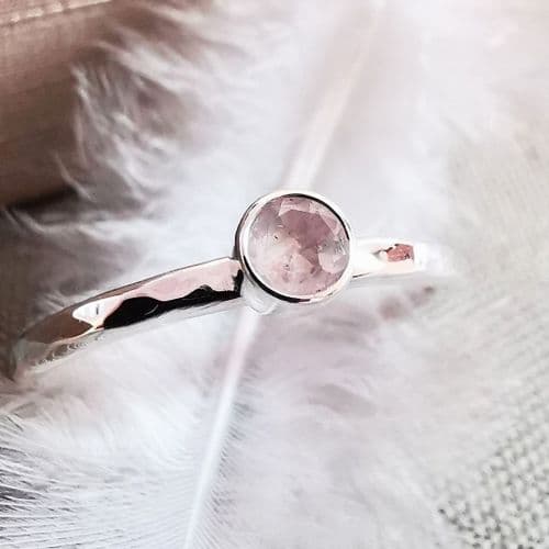 4mm Gemstone And Ash/Hair Memorial Ring