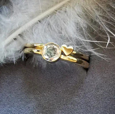 5mm  Diamond 9ct Gold Heart Memorial Ring Ash  VISIBLE