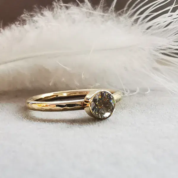 5mm Diamond Memorial  Ash Ring