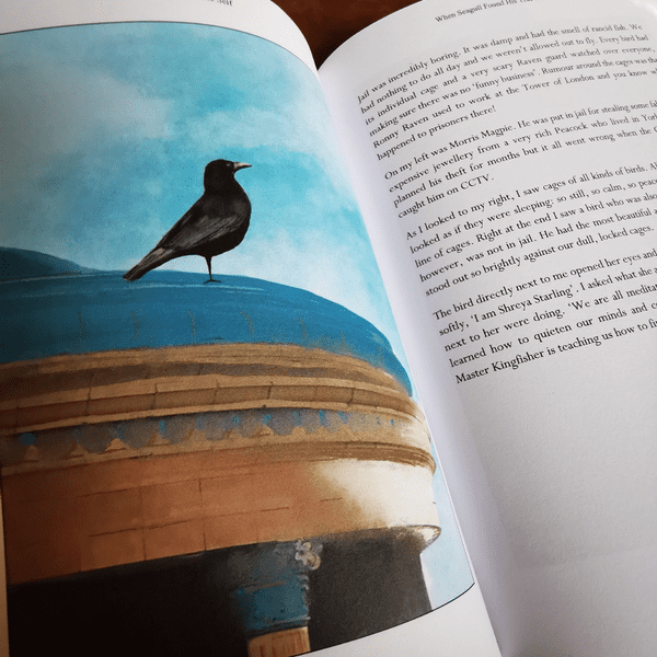 A Look Inside 'When Seagull Found His True Self' - With QR Code Link To Amazon