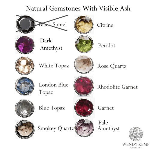 Natural Gemstones With Visible Ash / Hair