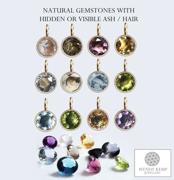 Natural Gemstones With Visible Or Hidden Ash / Hair