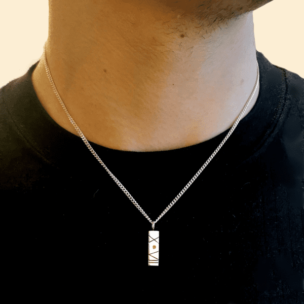Personalised Birth Date Memorial Pendant For 2mm Heart In Diamond