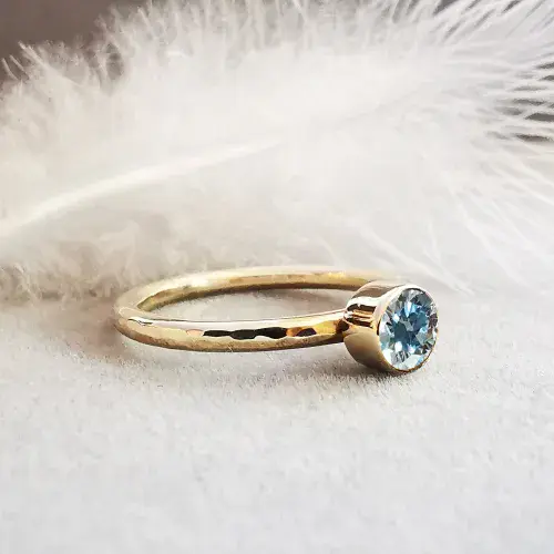 Special Price 5mm Diamond, Ash /Hair Hidden 9ct Gold Memorial Ring