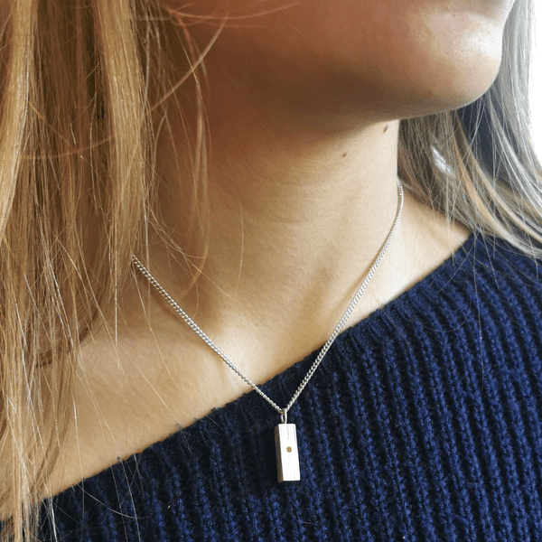 Textured Matt Unisex Silver Pendant For 2mm Heart In Diamond