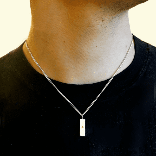 Textured Silver Pendant For 2mm  Heart In Diamond