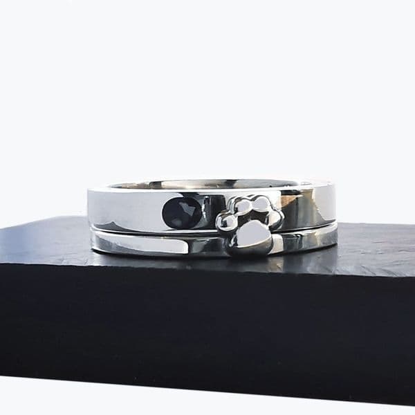 Unisex Stacking Paw Memorial Ring