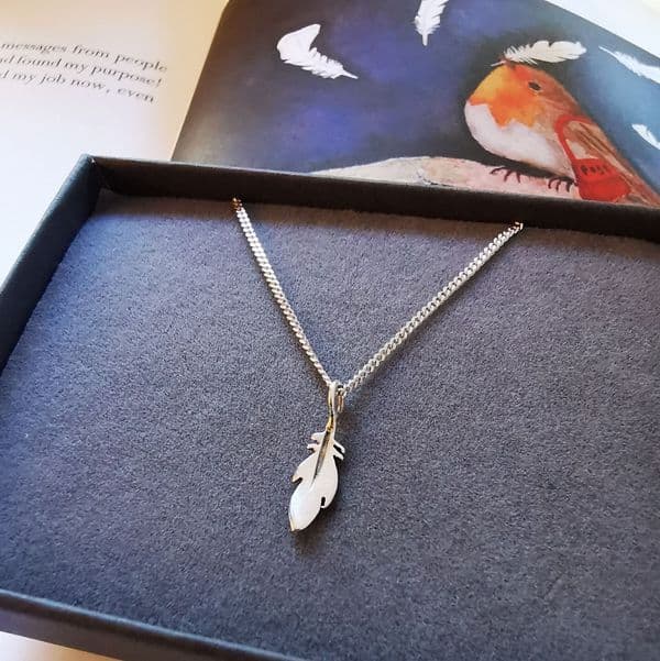 When Robin Found Her Purpose Signed Book And Feather Pendant