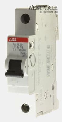 ABB System Pro M Compact  200 Series - S201  - 16a Type B Single Pole MCB Used