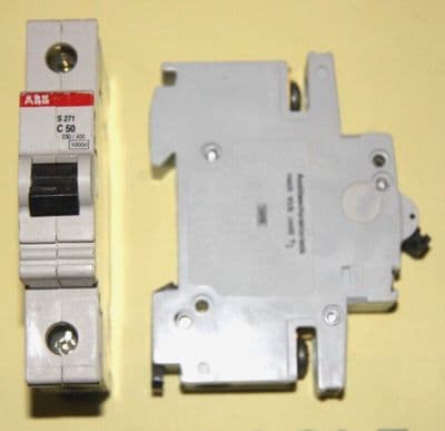ABB System Pro M - S271/C50  - 50a Type C Single Pole MCB New