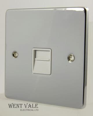 Acel Low Profile - AL1133 - Polished Chrome Master Telephone Socket