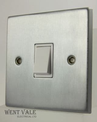 Acel - Matt Chrome Range - AC1219 - 6ax 1 Gang Intermediate Switch New