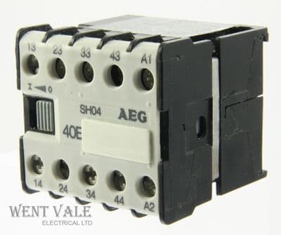 AEG SH04 40E - 910-302-003-80 -16a 4 Pole Mini Control Relay with 415Vac Coil