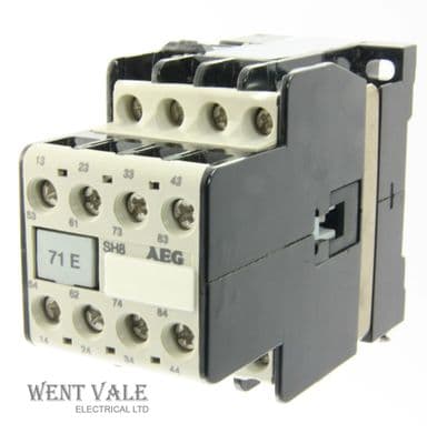 AEG SH8-71E - 910-302-612-58 - 20a  Eight Pole Control Relay 110vac Coil Unused