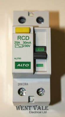 Alto AL2763 - 25a 30mA Double Pole Class AC RCD Unused In Box