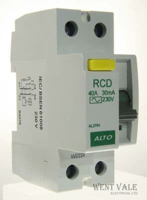 Alto AL2764 - 40a 30mA Double Pole Class AC RCD Unused In Box
