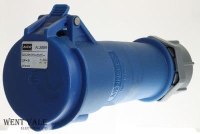 Alto/Mennekes AL3889/525 - 200-250v 32a 6h IP44 AM Top Trailing Lead Socket Used