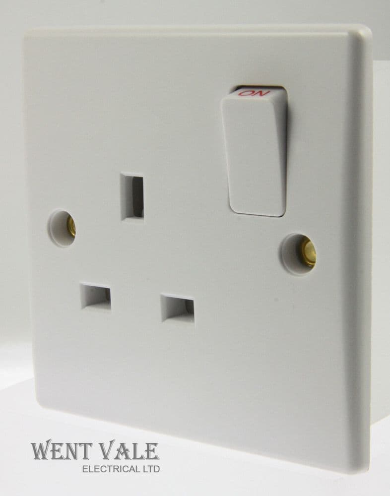 Alto Slimline White Moulded - AL8801 - 13a 1 Gang Single Switched ...