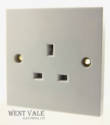 Alto White Moulded - AL0611 - 13a 1 Gang Unswitched Socket New