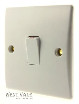 Alto White Moulded - AL8823 - 20ax Double Pole Switch New