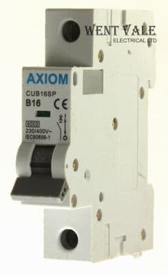 Axiom - CUB16SP - 16a Type B Single Pole MCB Used