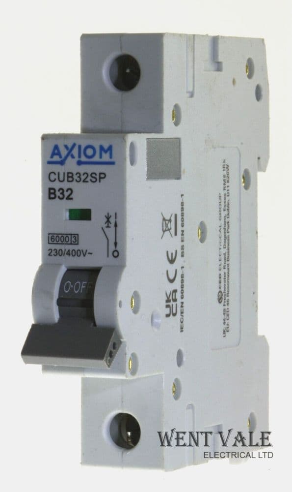 Axiom - CUB32SP - 32a Type B Single Pole MCB Used