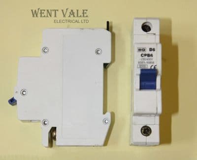 BG British General - CPB6 - 6a Type B Single Pole MCB Used