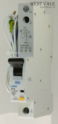 BG British General - CURB40 - 40a 30mA Type B Single Pole RCBO Unused