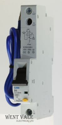 BG British General - CURBA16-02 - 16a 30mA Type B Single Pole RCBO Unused.