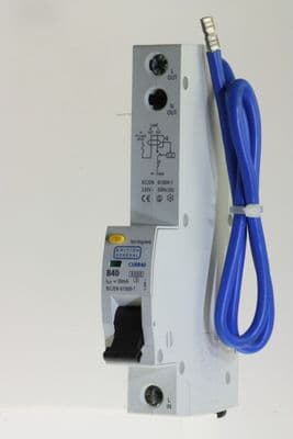 BG British General - CURBA40-01 - 40a 30mA Type B Single Pole RCBO Unused.